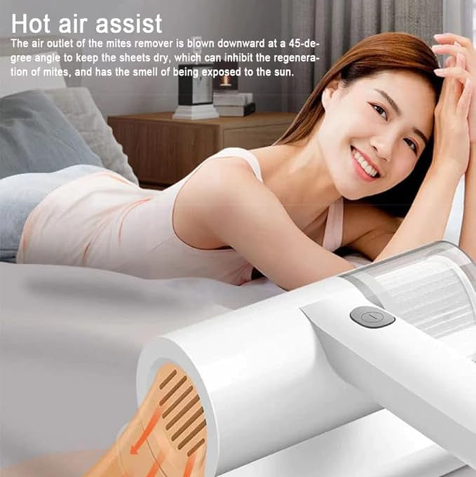 Portable Dust Suction Mites Remover Handheld Wireless Vacuum Cleaner Rechargeable Dust Remover Brush