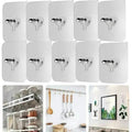 Adhesive Wall Hooks (Pack of 30)